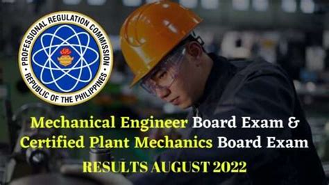 mechanical engineering board exam result|ME RESULTS: August 2022 Mechanical Engineering Board .